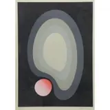 Henri Baviéra, Noir Avec Point Rouge, Abstract Lithograph "Noir Avec Point Rouge"