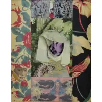 Jerrold Burchman, Secret Garden, Mixed Media Collage on Canvas