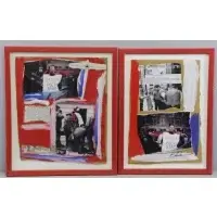 Robert Lederman, Stop Arresting Artist's, Two Mixed Media Works on Cardboard "Stop Arresting Artist's"