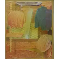 Michael Gallagher, For Barbara / Love Mike, Mixed Media Abstract on Paper