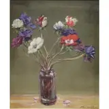 Kamil Kubík, Still Life of Flowers, Oil on Canvas