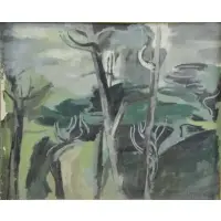 Jeannie Borel, Road Through the Hills, Oil on Canvas
