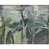 Jeannie Borel, Road Through the Hills, Oil on Canvas