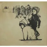 Gerry Olin, Skaters, Lithograph