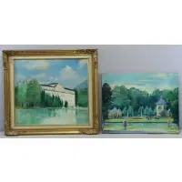Untitled by Rudolf Bernatschke, Two Oil on Canvas Landscapes, sold May 2015