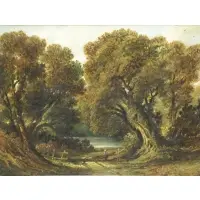 John Wilson Ewbank, ... Raby Wood, Oil on Canvas