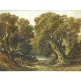 John Wilson Ewbank, ... Raby Wood, Oil on Canvas