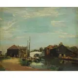 David Murray, River Scene, Oil on Canvas