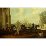 William Skilling, Before the Hunt, Oil on Canvas