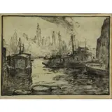 James Sanford Hulme, Hudson River, Winter.