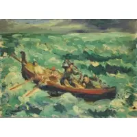 Early Waldo Pierce / Exhibited in Paris / Given to me by sister of ex wife of WP by Waldo Peirce, Oil on Artist's Board, sold Apr 2015