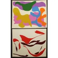 Ray Parker, Untitled, Two Abstract Lithographs