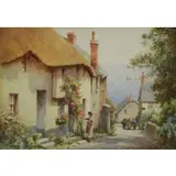 Frederick Parks, Cadgwith Cove, Cornwall Scene, Watercolor