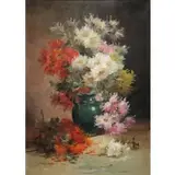 Emile Godchaux, Still Life of Flowers, Oil on Canvas