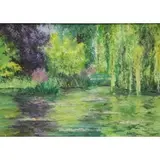 Lélia Pissarro, Monet's Garden (Le Jardin de Monet), Oil on Canvas