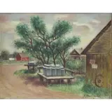 Simka Simkhovitch, Milk Cans, Oil on Canvas "Milk Cans"