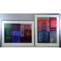 David Kupferman, Untitled, Two Abstract Acrylics on Paper