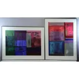 David Kupferman, Untitled, Two Abstract Acrylics on Paper