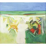 Frank Mannarino, Modernist Landscape, Oil on Canvas