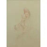 Otto Bachmann, The Mask, Sanguine on Paper "The Mask"