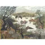 Dominique Lagru, Periode Secondaire, 1952, Oil on Canvas