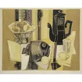 Georges Dayez, La Cafetiere Noire, Color Lithograph "La Cafetiere Noire"