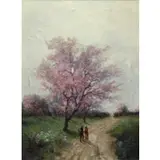 Lewis John Wood, Untitled, Oil on Canvas, Blossom Tree