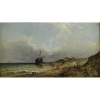 James E Meadows, Morning After Storm, Oil on Canvas