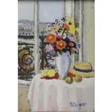Marko Stupar, Window Still Life, Oil on Canvas