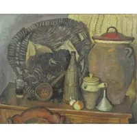 Pierre Parsus, Prix Antral, 1952 Oil on Canvas