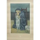 Jacque Villon, MaternitÃ©, Color Etching and Aquatint
