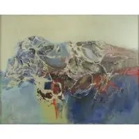 Shirley Gorelick, Seed Landscape, Abstract Oil on Canvas