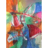 Stanley William Hayter, Stanley William Hayter (British, active in Paris and New York, 1901 - 1988), Acrylic (?) on Canvas