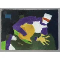 Siegfried Shalom Sebba, Doctor, Gouache on Board