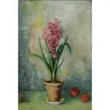 André Vignoles, La Jacinthe, Oil on Canvas "La Jacinthe"