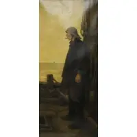 Adolph Artz, The Fisherman, Oil on Canvas