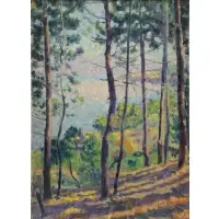 Carlos Reymond (French, 1884 - 1970) by Carlos-Reymond, Impressionist Oil on Canvas Landscape, sold Jan 2015