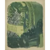 Édouard Vuillard, A Gallery at the Gymnasium, Lithograph "A Gallery at the Gymnasium"