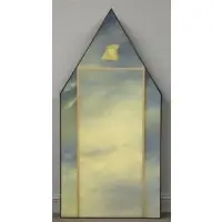 John Hubbard, Gothic Sky, Acrylic on Shaped Canvas