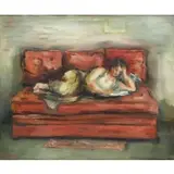 Jakub Zucker, Reclining Woman Reading a Book