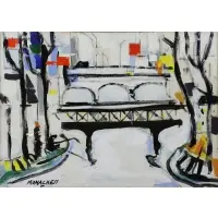 Sante Monachesi, Paris, Oil on Canvas