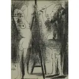Painter and His Model by Pablo Picasso, Lithograph, sold Jan 2015