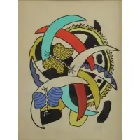 Fernard Leger, Les Papillon, Lithograph "Les Papillon"