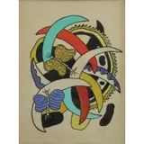 Fernard Leger, Les Papillon, Lithograph "Les Papillon"
