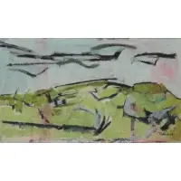 Judith Rothschild, Pale Dunes., Oil on Canvas "Pale Dunes." Signed lower right