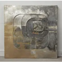 Amadeo Gabino, Mixed Metal Abstract Wall Relief