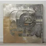 Amadeo Gabino, Mixed Metal Abstract Wall Relief