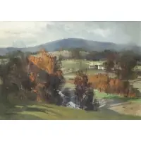 Vermont Hillside by Tom Nicholas, Oil on Canvas, sold Nov 2014