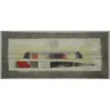 Lawrence Calcagno, watercolor collaged 1983