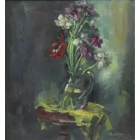 Arnold Hoffmann, Still Life, Oil on Canvas